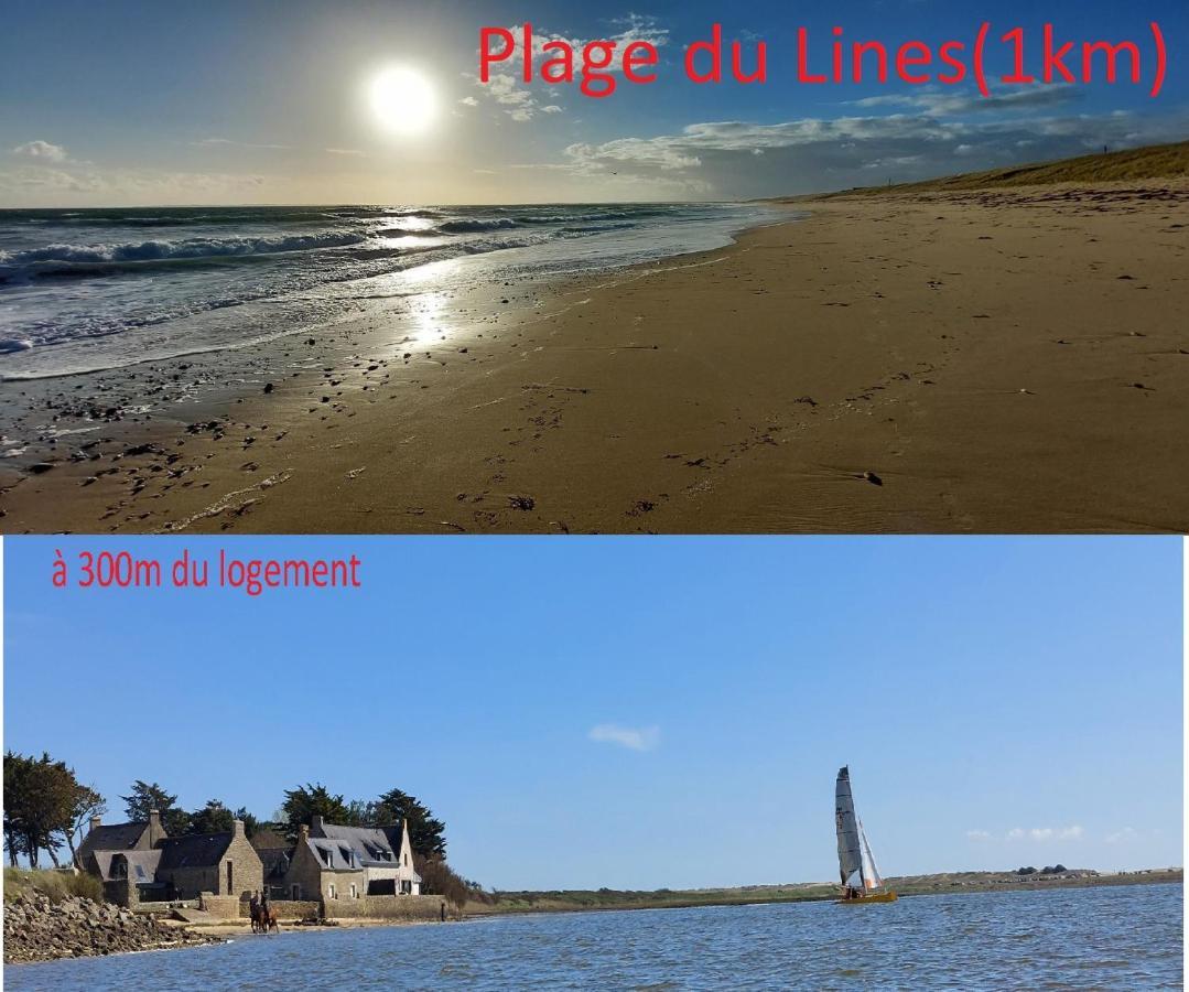 Maison De Vacances 4 Pers Avec Jardin Privatif A 1Km Plage Lines Et 300M De La Mer De Gavres - Ar Pil Jadur Plouhinec  Extérieur photo